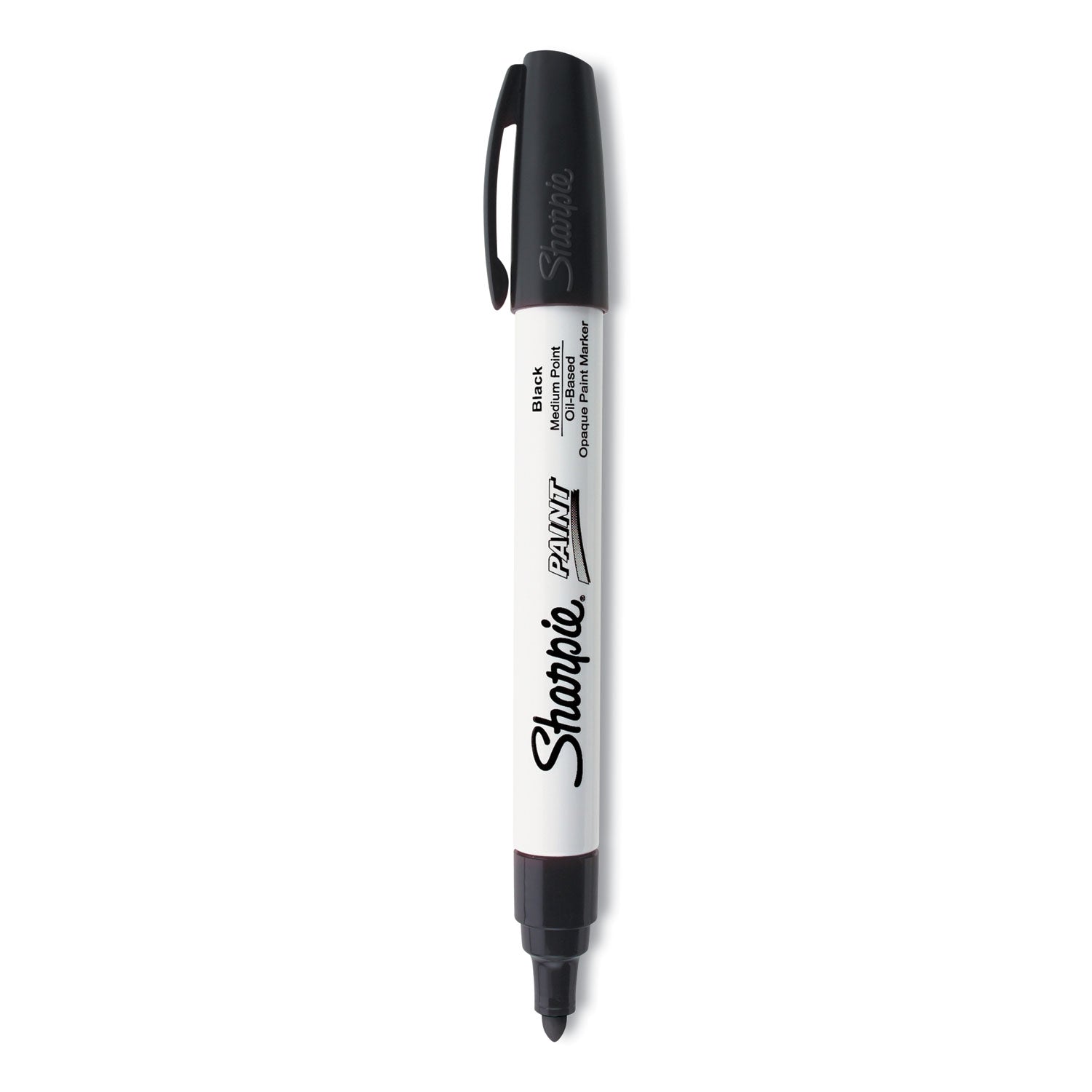 Sharpie Oil-Based Paint Marker - Medium Point - Medium Marker Point - Black Ink - Oil Based - 1 Each