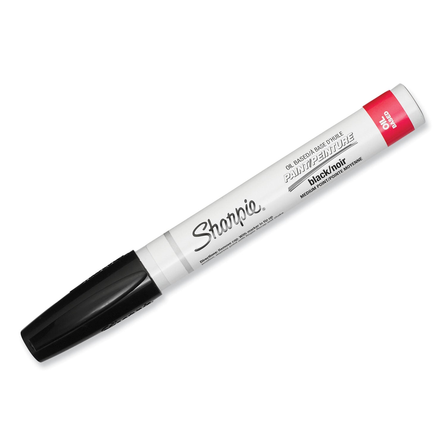Sharpie Oil-Based Paint Marker - Medium Point - Medium Marker Point - Black Ink - Oil Based - 1 Each