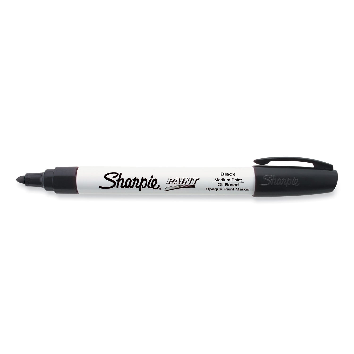 Sharpie Oil-Based Paint Marker - Medium Point - Medium Marker Point - Black Ink - Oil Based - 1 Each