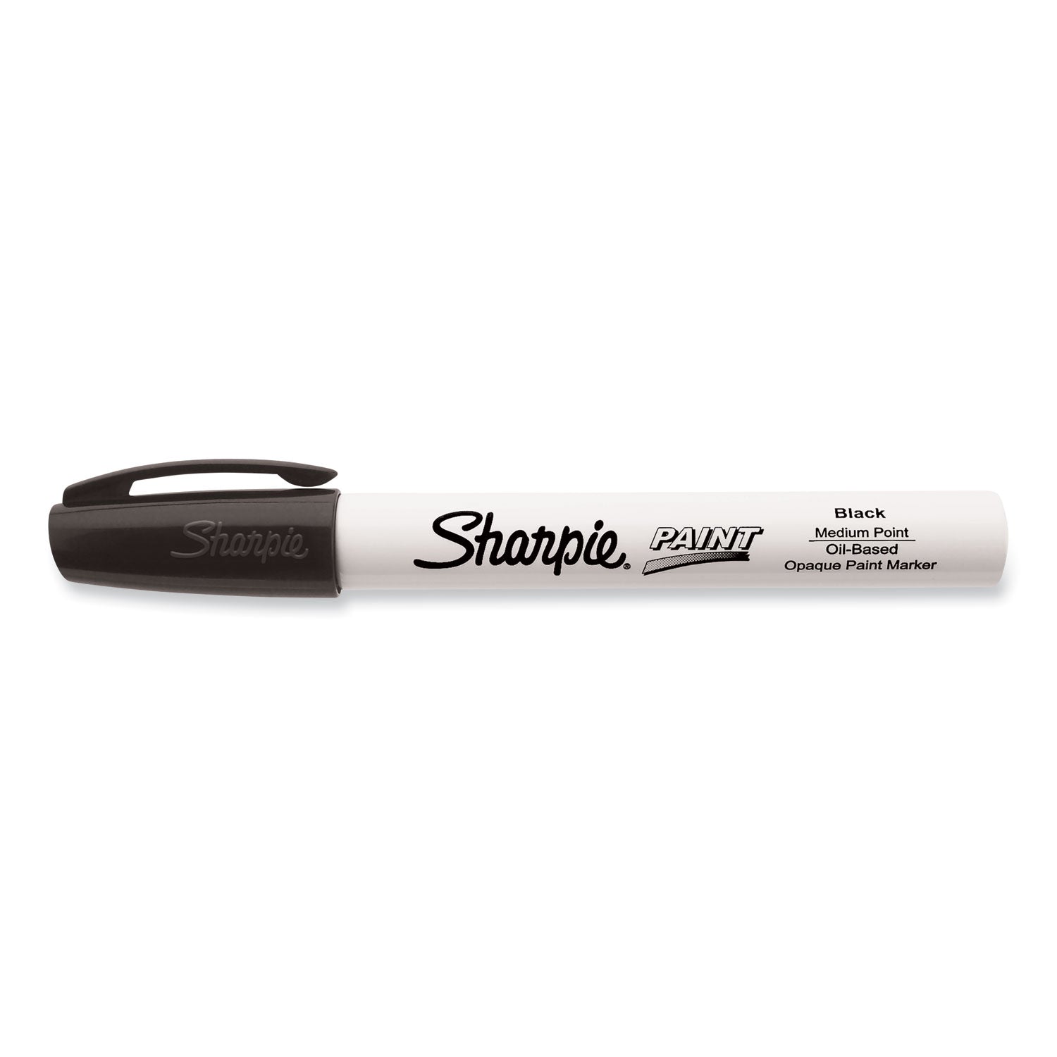 Sharpie Oil-Based Paint Marker - Medium Point - Medium Marker Point - Black Ink - Oil Based - 1 Each