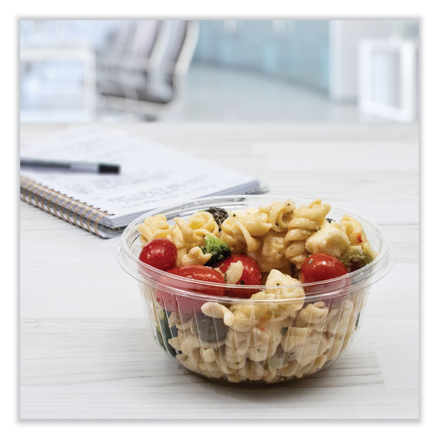 PresentaBowls Clear Bowls, 16 oz, Plastic, 63/Bag, 504/Carton
