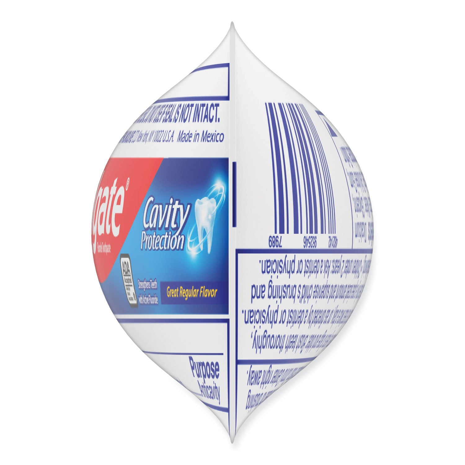 Toothpaste, Personal Size, 0.85 Oz Tube, Unboxed, 240/carton