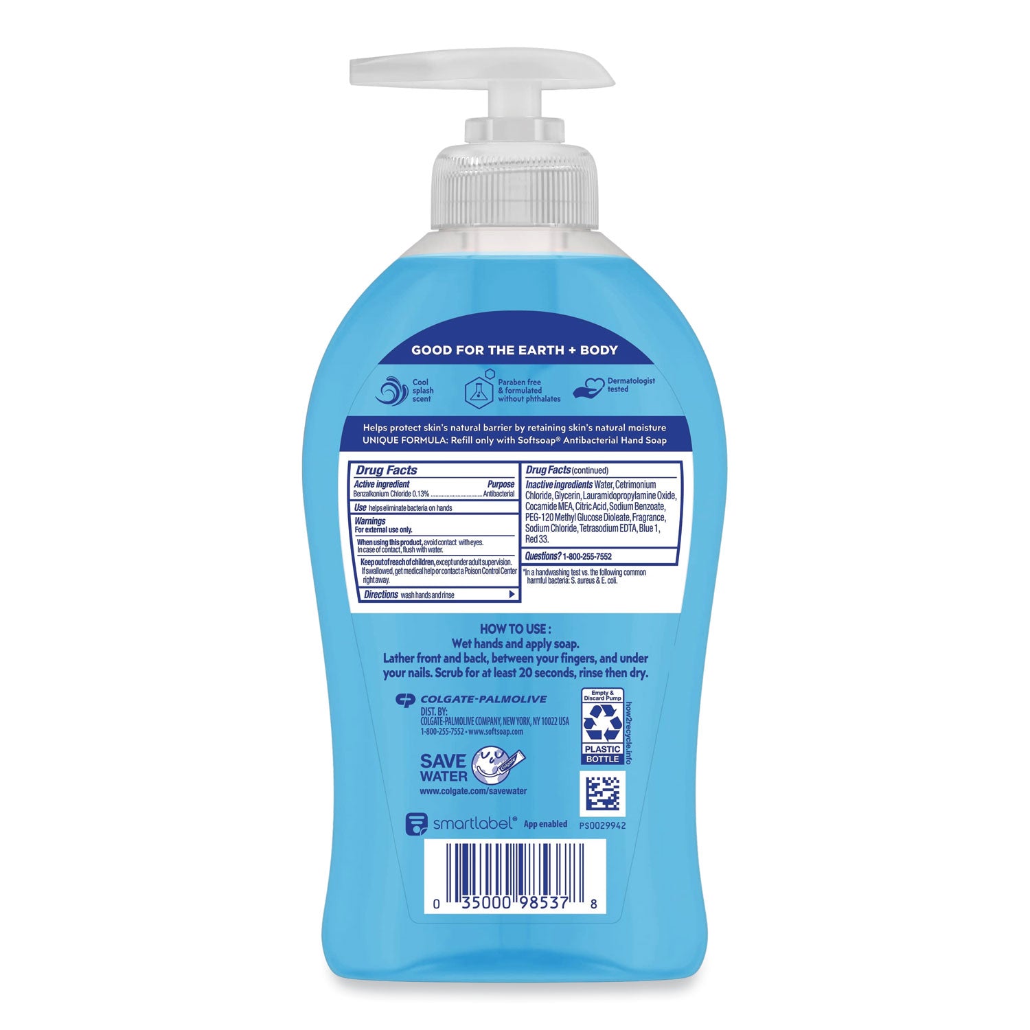 Antibacterial Hand Soap, Cool Splash Scent, 11.25 oz