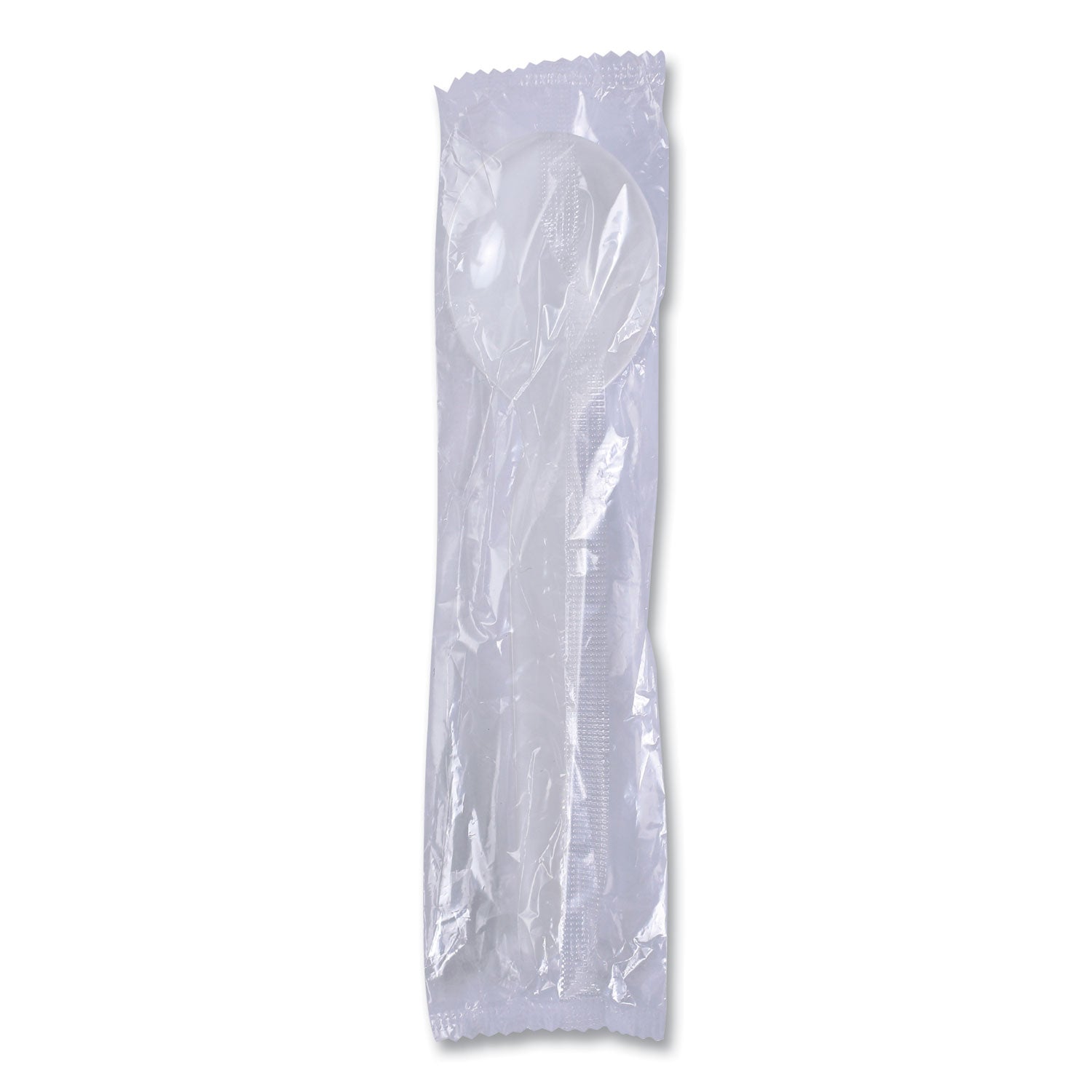 Heavyweight Polystyrene Cutlery, Soup Spoon, Plastic, White, 1,000/Carton