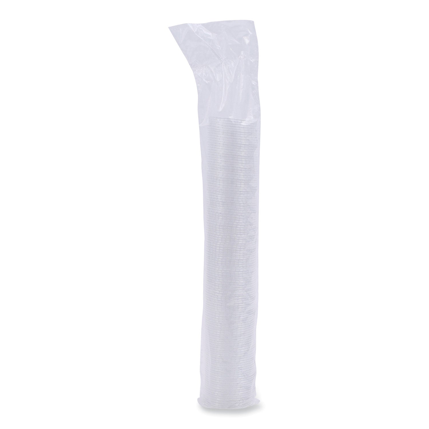 Souffle/Portion Cup Lids, Fits 1.5 oz and 2 oz Portion Cups, Plastic, Clear, 2,500/Carton
