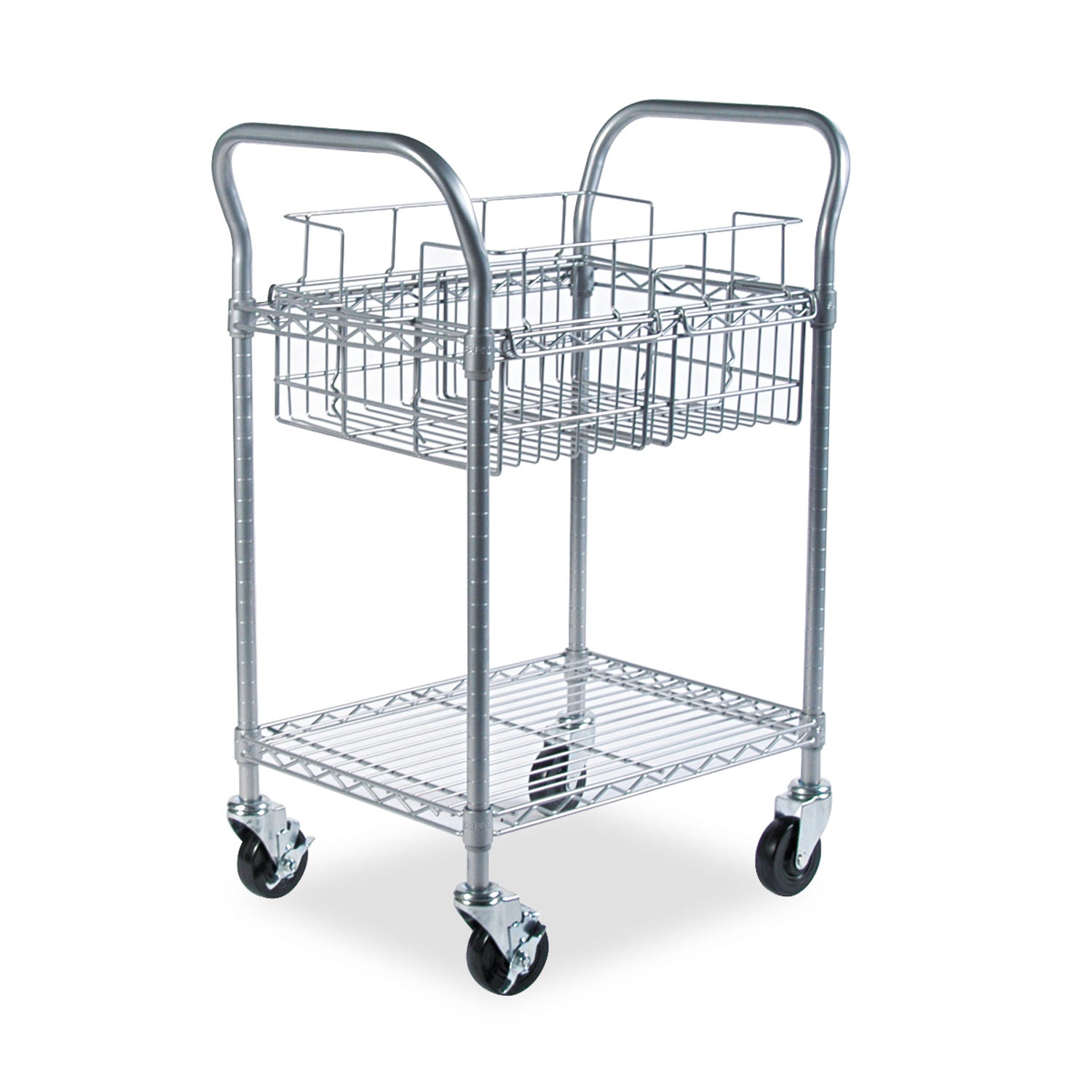 Cart Wire Mail 24 Wide Gry