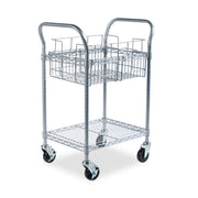 Cart Wire Mail 24 Wide Gry