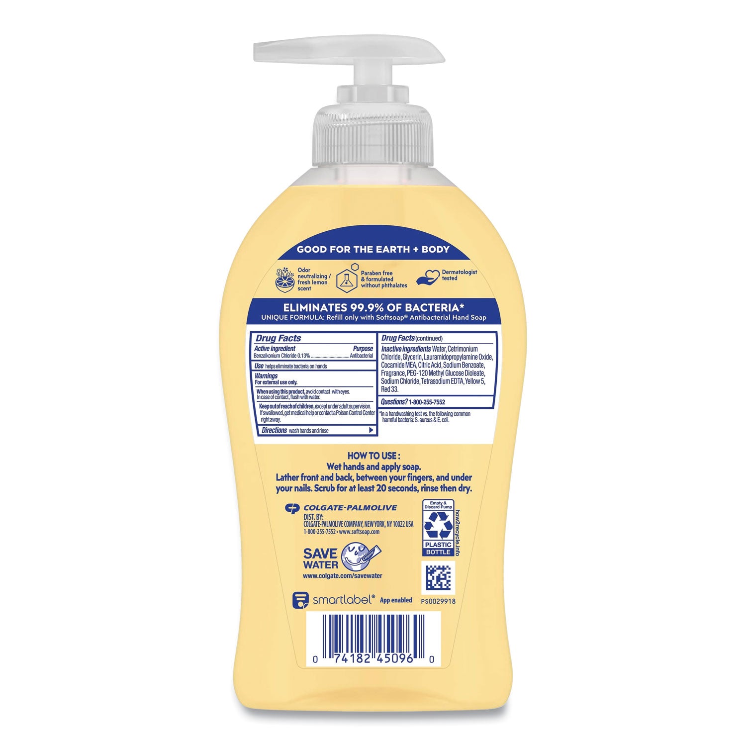 Antibacterial Hand Soap, Citrus Scent, 11.25 oz, 6/Carton