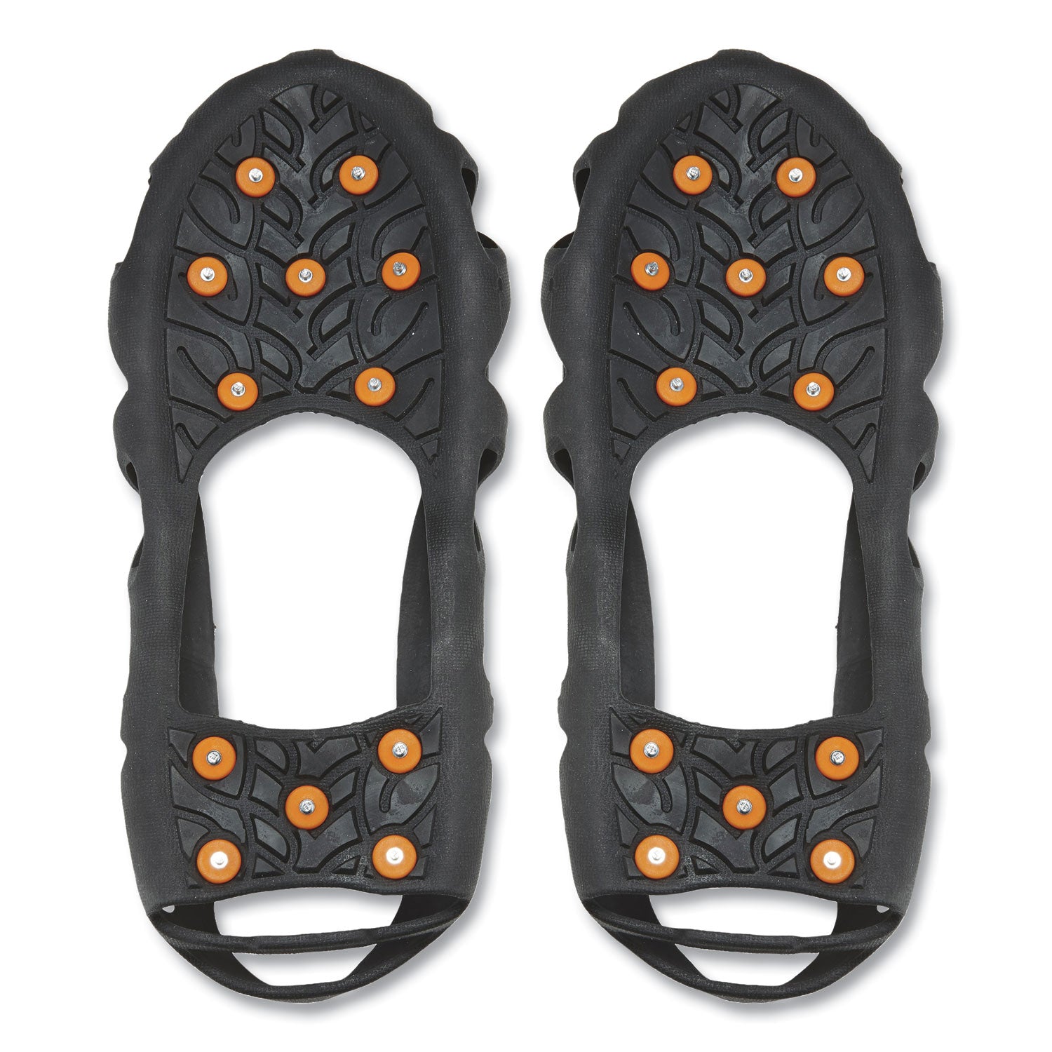 Ergodyne 6304 Step-in Ice Cleats, Black, Carbon Steel & Rubber, Size Large, 2 per Pair