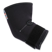 Ergodyne ProFlex 655 Elbow Sleeve with Strap, Black, Neoprene/Spandex, Extra Large (XL), Ambidextrous, 1 Each
