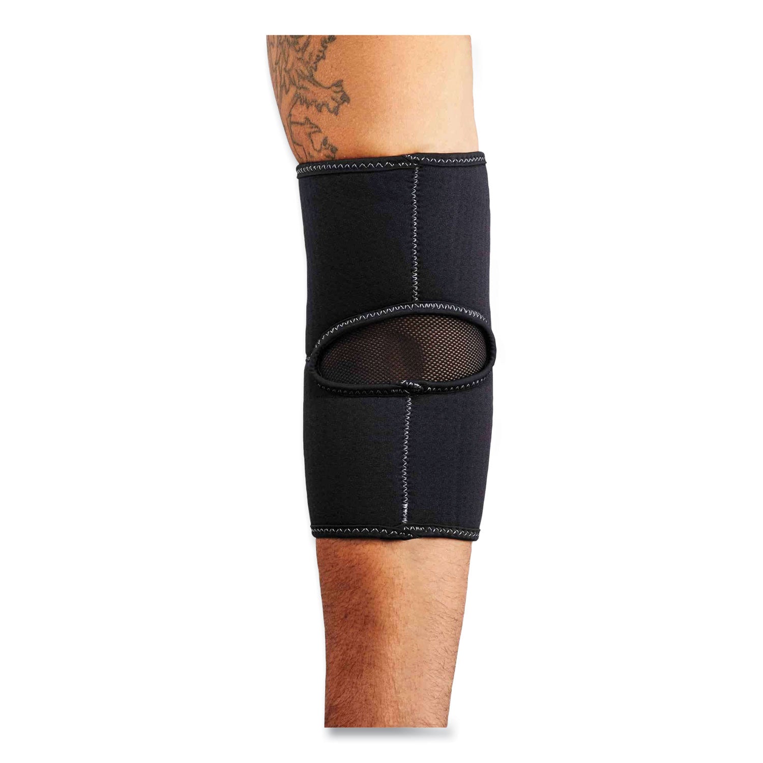 Ergodyne ProFlex 650 Neoprene Elbow Sleeve, Small, 9"–10" Circumference, Black, Neoprene/Spandex, 1 Each
