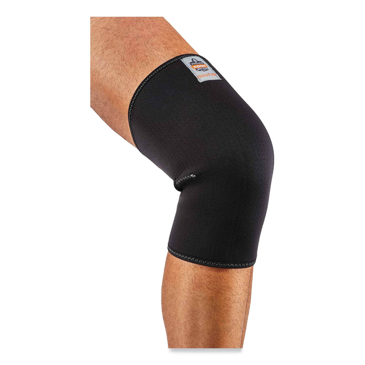 Ergodyne ProFlex 600 Single Layer Neoprene Knee Sleeve - Black - Spandex, Neoprene - 1 Each