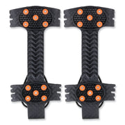 Ergodyne Trex 6310 Adjustable Slip-On Ice Cleats, Black, Steel/Rubber, Medium, 2 per Pair