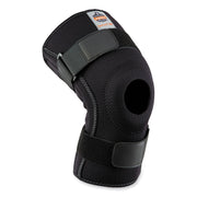 Ergodyne ProFlex 620 Knee Sleeve with Open Patella and Spiral Stays, Black, Neoprene, Medium, 1 Each