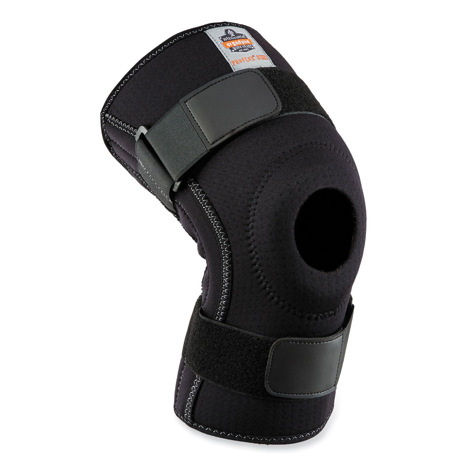 Ergodyne ProFlex 620 Knee Sleeve with Open Patella and Spiral Stays, Black, Extra Extra Large (XXL), 1 Each