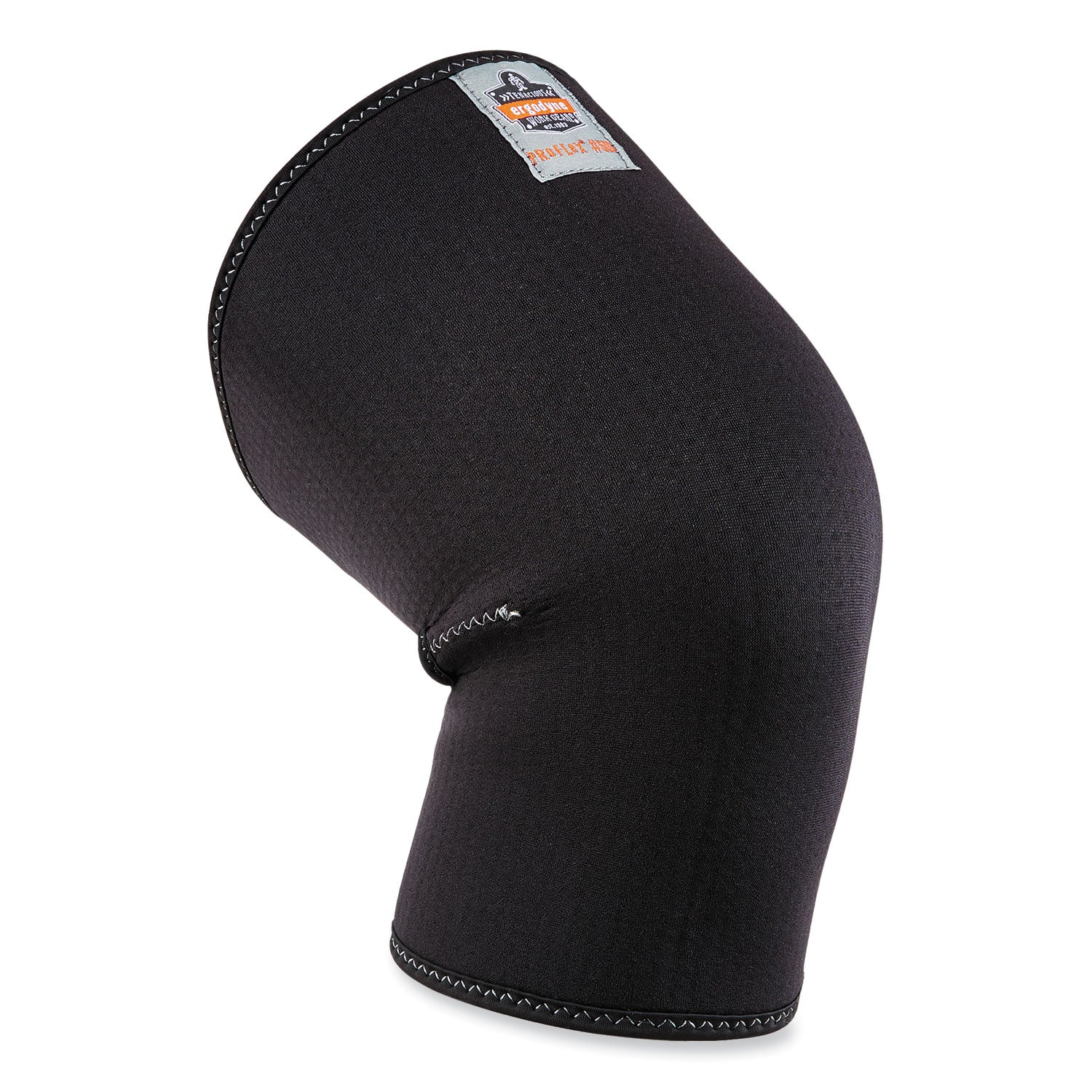 Ergodyne ProFlex 600 Single Layer Neoprene Knee Sleeve - 14" to 15" Knee Circumference - Black - Neoprene, Spandex - 1 Each
