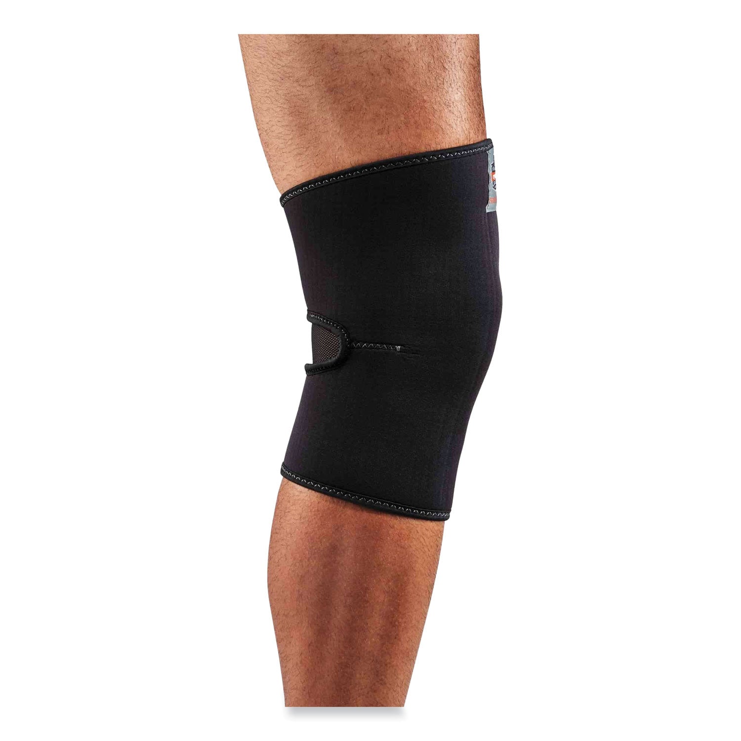 Ergodyne ProFlex 600 Single Layer Neoprene Knee Sleeve - 13" to 14" Knee Circumference - Black - Spandex, Neoprene - 1 Each