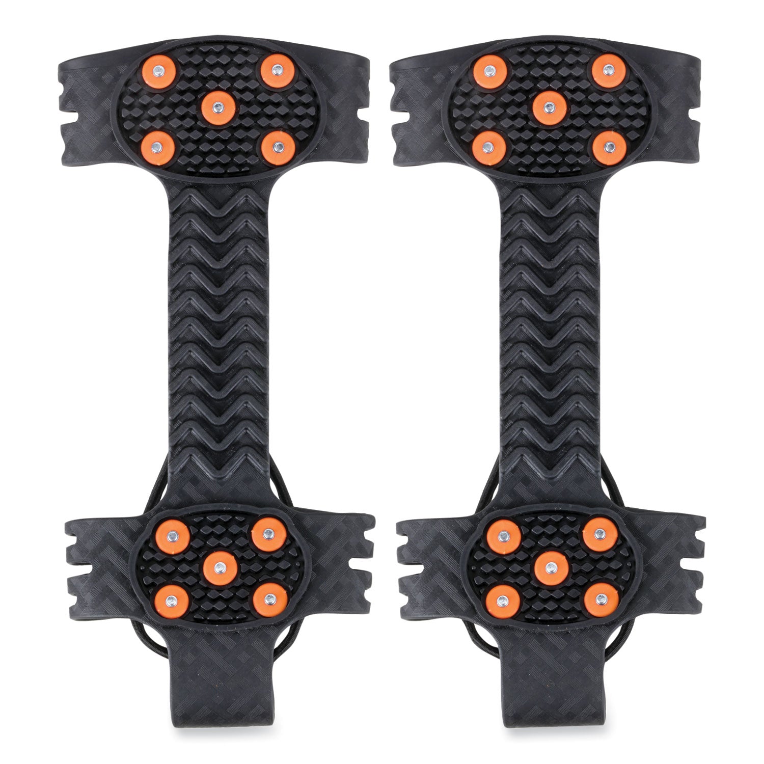 Ergodyne Trex 6310 Adjustable Slip-On Ice Cleats, Black, Steel/Rubber, Large, 2 per Pair