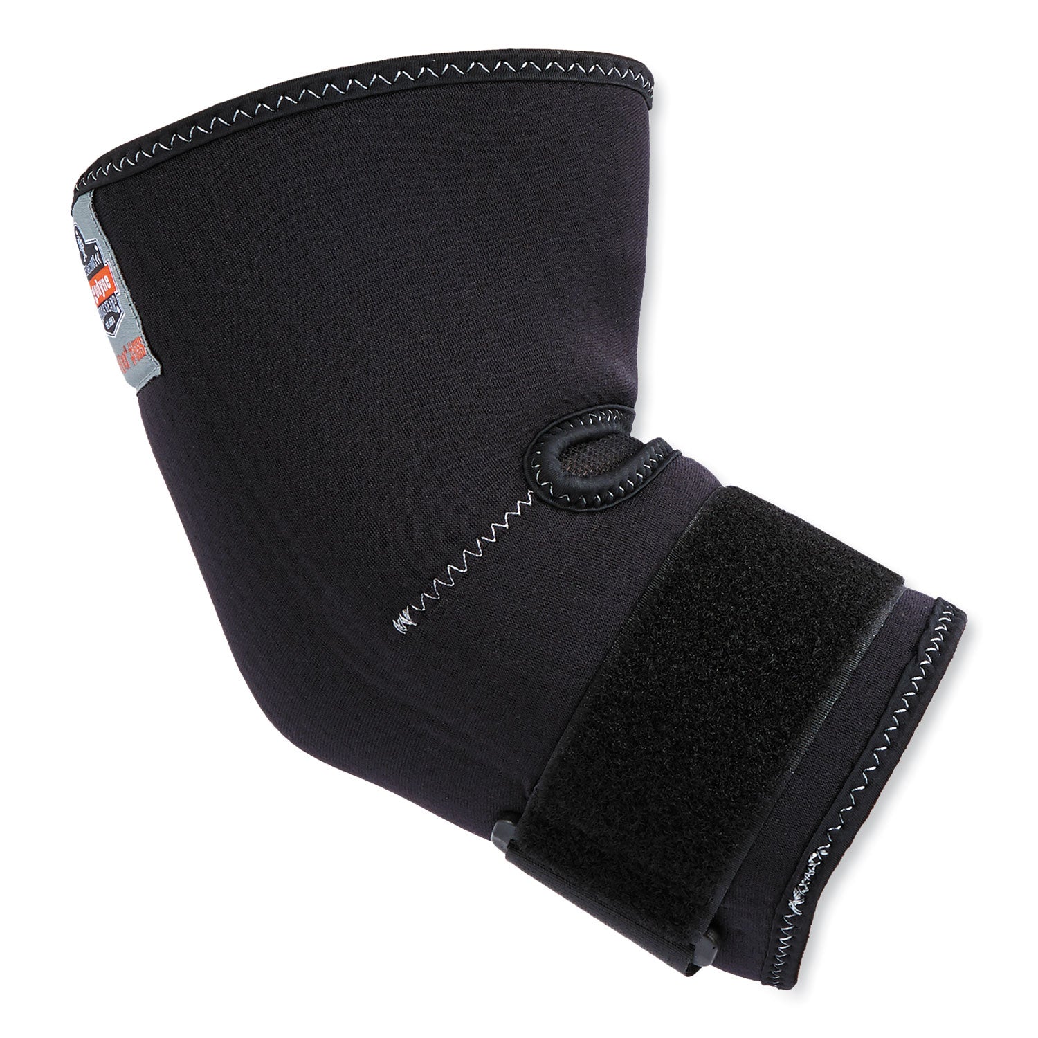Ergodyne ProFlex 655 Elbow Sleeve with Strap, Black, Spandex/Neoprene, XXL, Ambidextrous, Adjustable, 1 Each