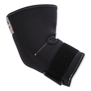 Ergodyne ProFlex 655 Elbow Sleeve with Strap, Black, Spandex/Neoprene, XXL, Ambidextrous, Adjustable, 1 Each