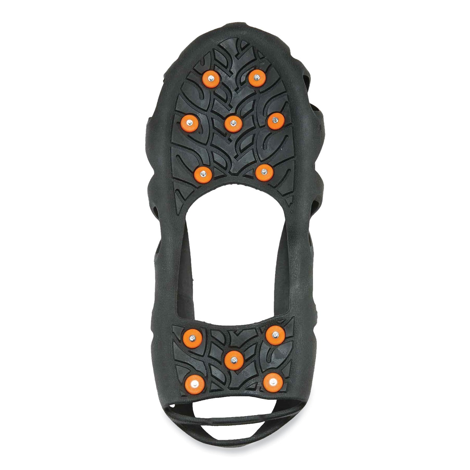 Ergodyne 6304 Step-in Ice Cleats, Black, Carbon Steel & Rubber, Size Small, Fits Men's 5-7, Pack of 2 Pairs