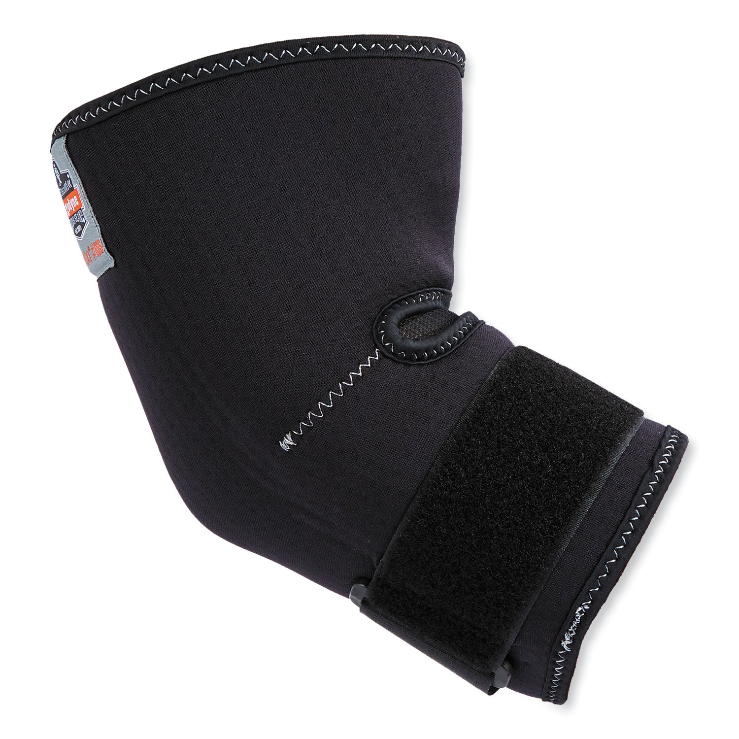 Ergodyne ProFlex 655 Elbow Sleeve with Strap, Black, Neoprene/Spandex, Small, Ambidextrous, Adjustable, 1 Each
