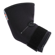 Ergodyne ProFlex 655 Elbow Sleeve with Strap, Black, Neoprene/Spandex, Small, Ambidextrous, Adjustable, 1 Each