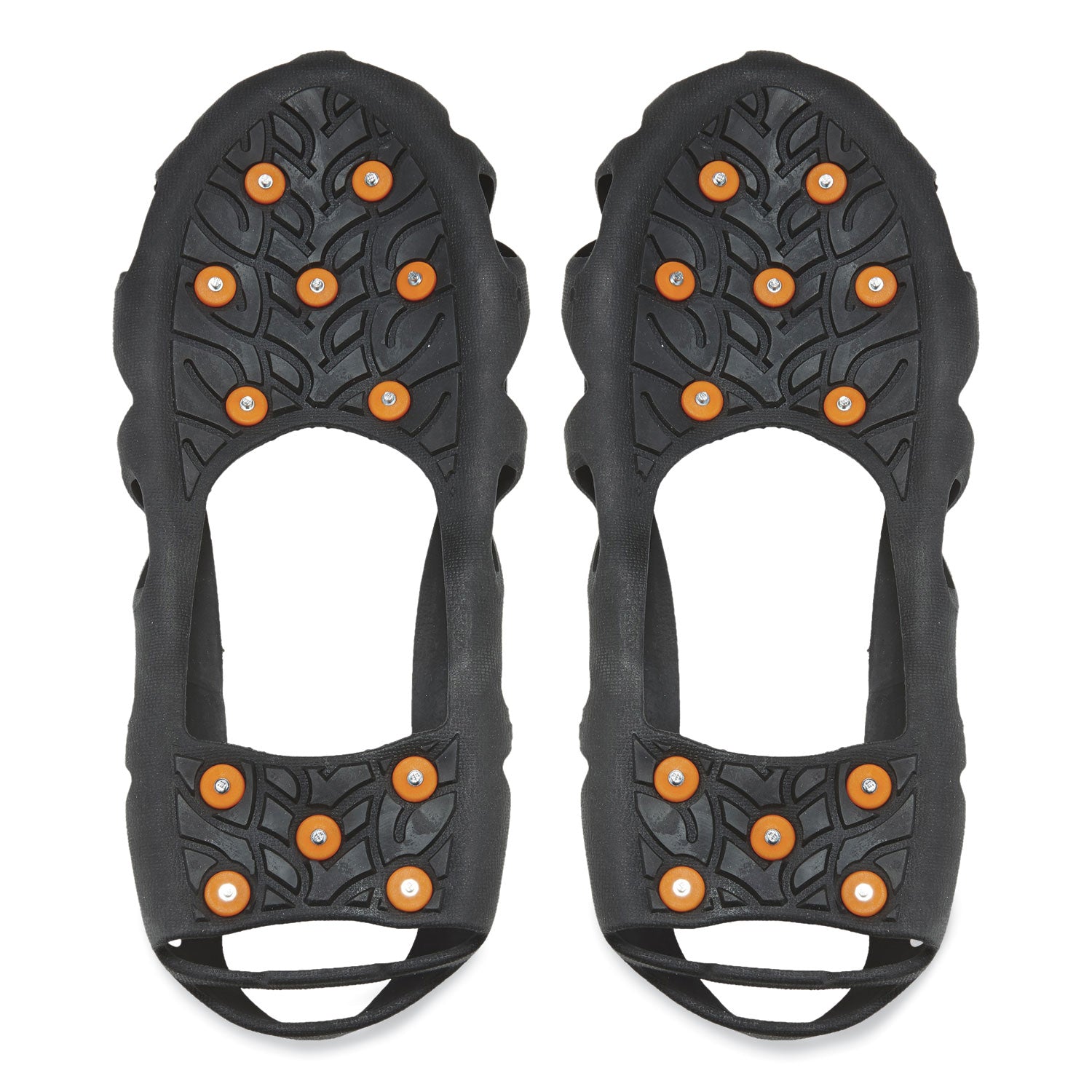 Ergodyne 6304 Step-in Ice Cleats, Black, Carbon Steel & Rubber, Medium, 2 Pairs