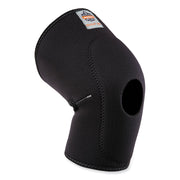 Ergodyne ProFlex 615 Knee Sleeve with Open Patella/Anterior Pad, Black, Neoprene/Spandex, XXL, 1 Each