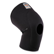 Ergodyne ProFlex 615 Knee Sleeve with Open Patella/Anterior Pad, Large, Black, Neoprene/Spandex, 1 Each