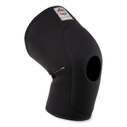 Ergodyne ProFlex 615 Knee Sleeve with Open Patella/Anterior Pad, Black, Neoprene/Spandex, Medium, 1 Each