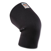 Ergodyne ProFlex 600 Single Layer Neoprene Knee Sleeve - 13" to 14" Knee Circumference - Black - Spandex, Neoprene - 1 Each