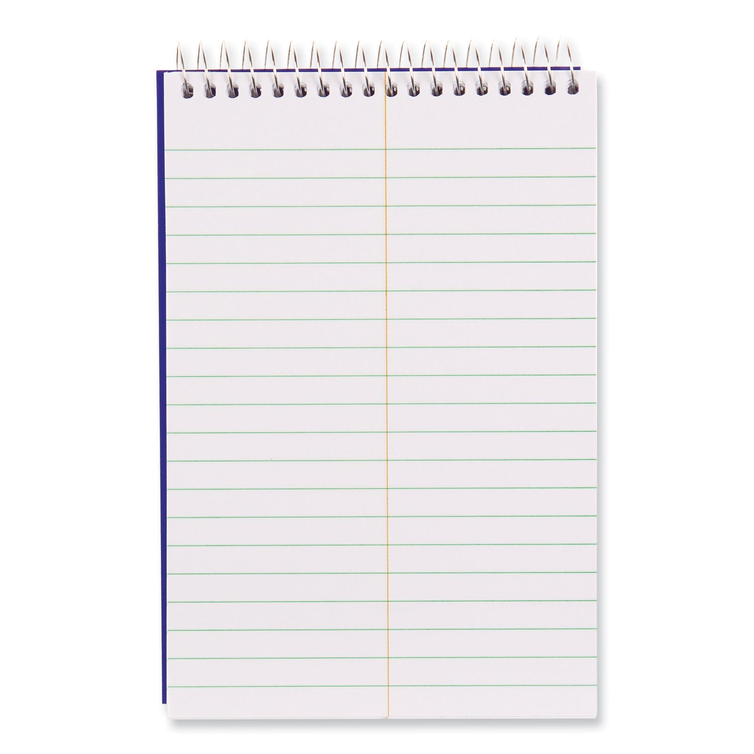 Blueline White Paper Wirebound Steno Pad - 350 Sheets - Wire Bound - Front Ruling Surface - 6" x 9" Sheet Size - White Paper - Cardboard Cover - Stiff-cover - 1 Each