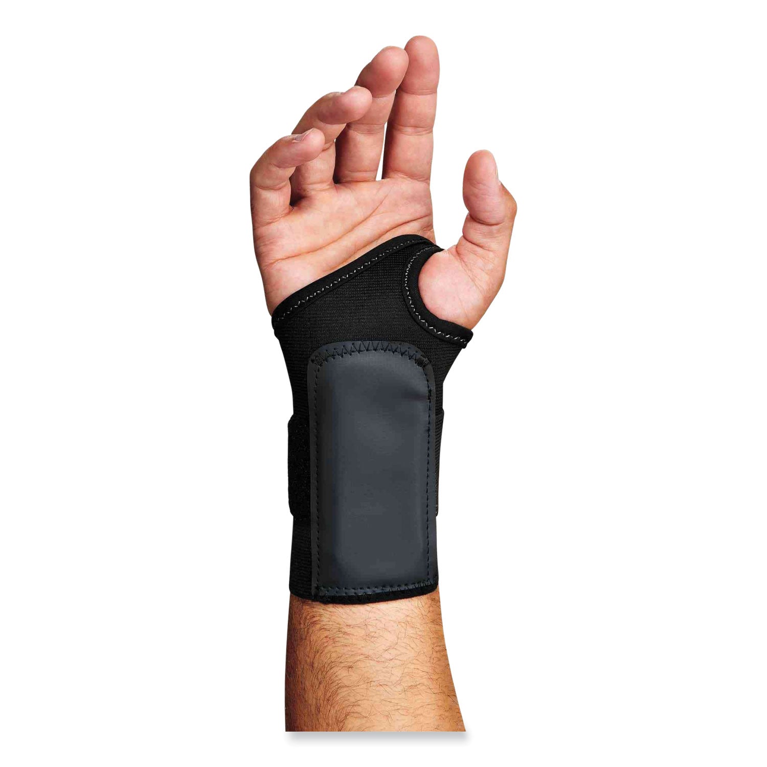 Ergodyne ProFlex 4000 Single-Strap Wrist Support, Left Handed, Small, Black, 1 Each