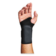 Ergodyne ProFlex 4000 Single-Strap Wrist Support, Left Handed, Small, Black, 1 Each