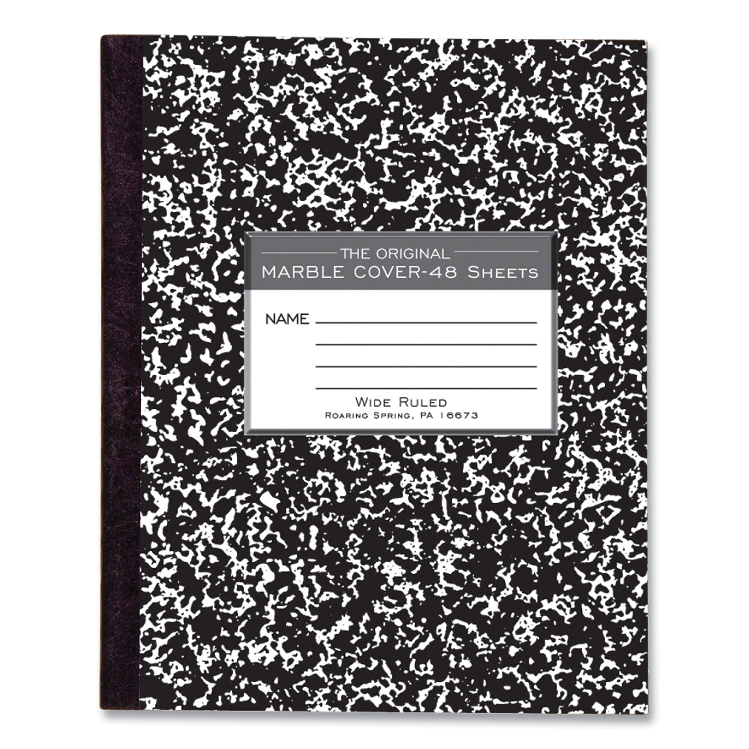 48 Sheets - 96 Pages - Printed - Sewn/Tapebound - Both Side Ruling Surface - Red Margin - 15 lb Basis Weight - 56 g/m² Grammage - 8 1/2" x 7" Sheet Size - 0.25" Height x 7" Width x 8.5" Length - White Paper - Black Binding - 1 Each