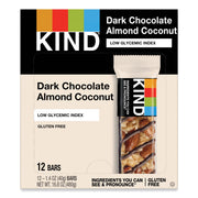 Gluten-free, Non-GMO, Sodium-free, Cholesterol-free, Fat-free, Individually Wrapped - Dark Chocolate Almond Coconut - 1.40 oz Box - 12 / Box