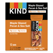 Gluten-free, Cholesterol-free, Non-GMO, Individually Wrapped - Maple Glazed Pecan & Sea Salt - 1.40 oz - 12 / Box