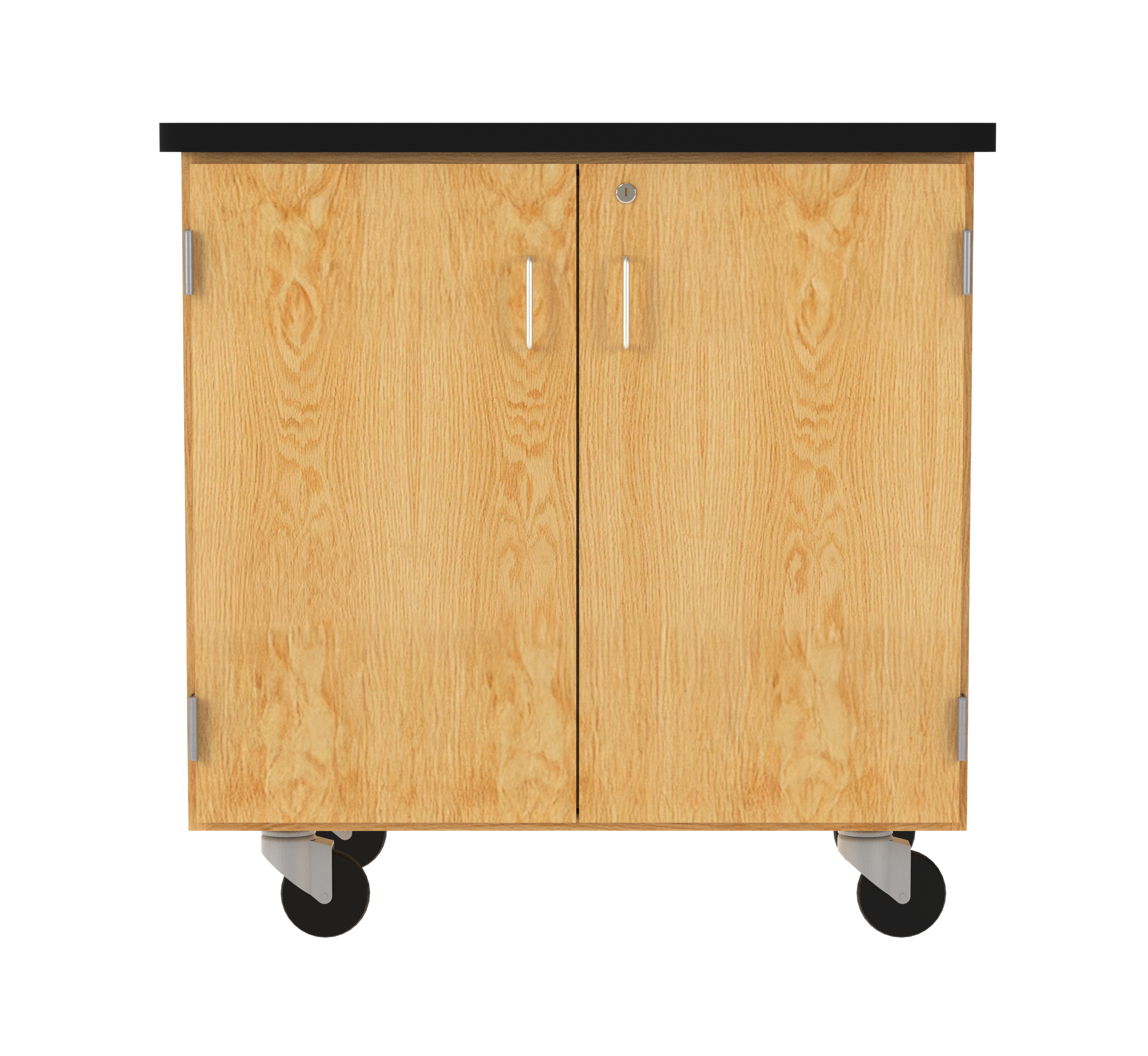 Access Touchdown Mobile Storage Cabinet - Red Oak, 36"W x 24"D x 36"H
