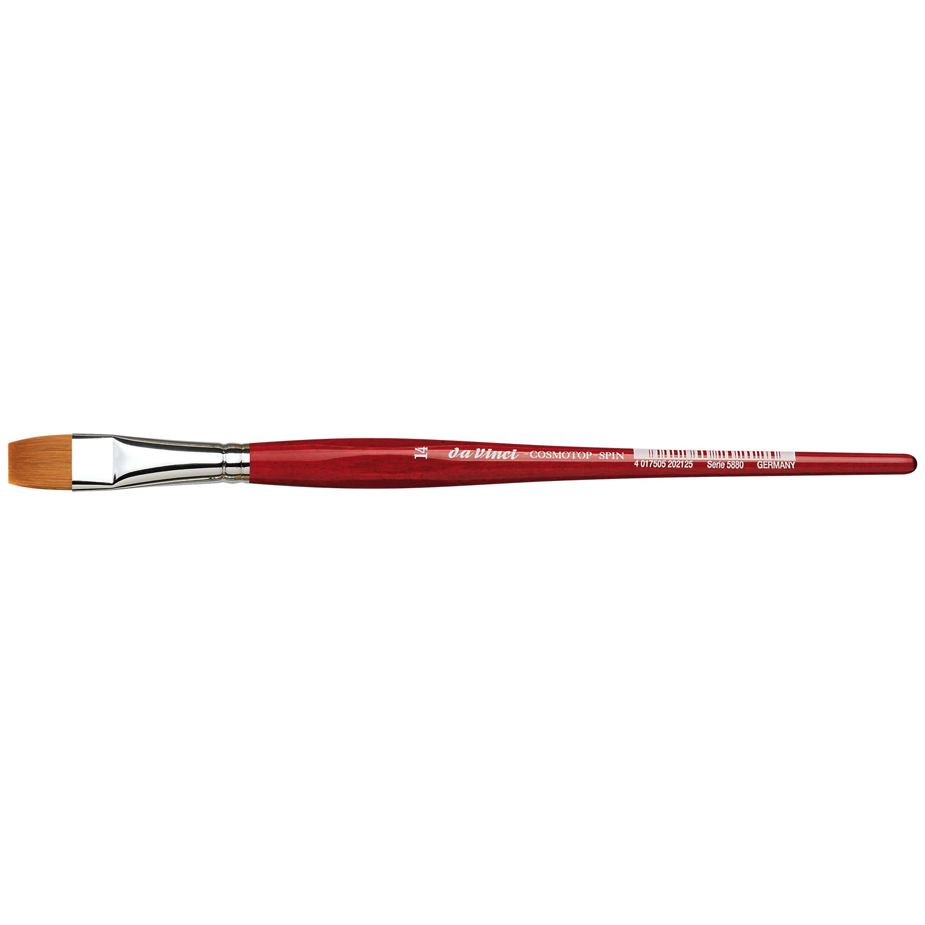 COSMOTOP-SPIN Silkpainting Brush, Synthetic, Watercolor, Flat, Size 14