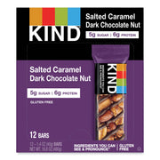 Gluten-free, Trans Fat Free, Sulfur dioxide-free, Low Sodium, No Artificial Flavor, Low Glycemic - Salted Caramel Dark Chocolate Nut - 1.40 oz - 12 / Box