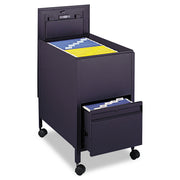 Cart 25 Ltr File W Drawer Blk