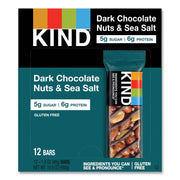 Gluten-free, Non-GMO, Sulfur dioxide-free, Trans Fat Free, Low Glycemic, Low Sodium - Dark Chocolate Nuts & Sea Salt - 1.20 lb - 12 / Box