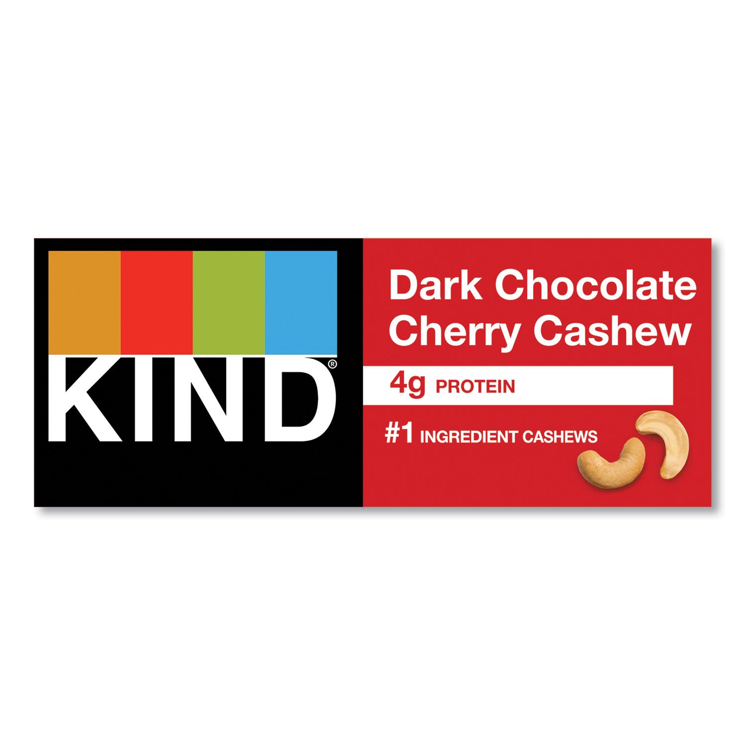 Cholesterol-free, Non-GMO, Gluten-free, Individually Wrapped - Dark Chocolate Cherry Cashew - 1.40 oz - 12 / Box
