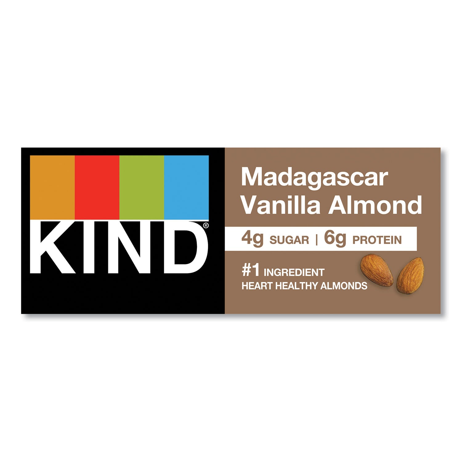 Trans Fat Free, High-fiber, Low Sodium, Dairy-free, Gluten-free - Madagascar Vanilla Almond - 1.41 oz - 1 Box