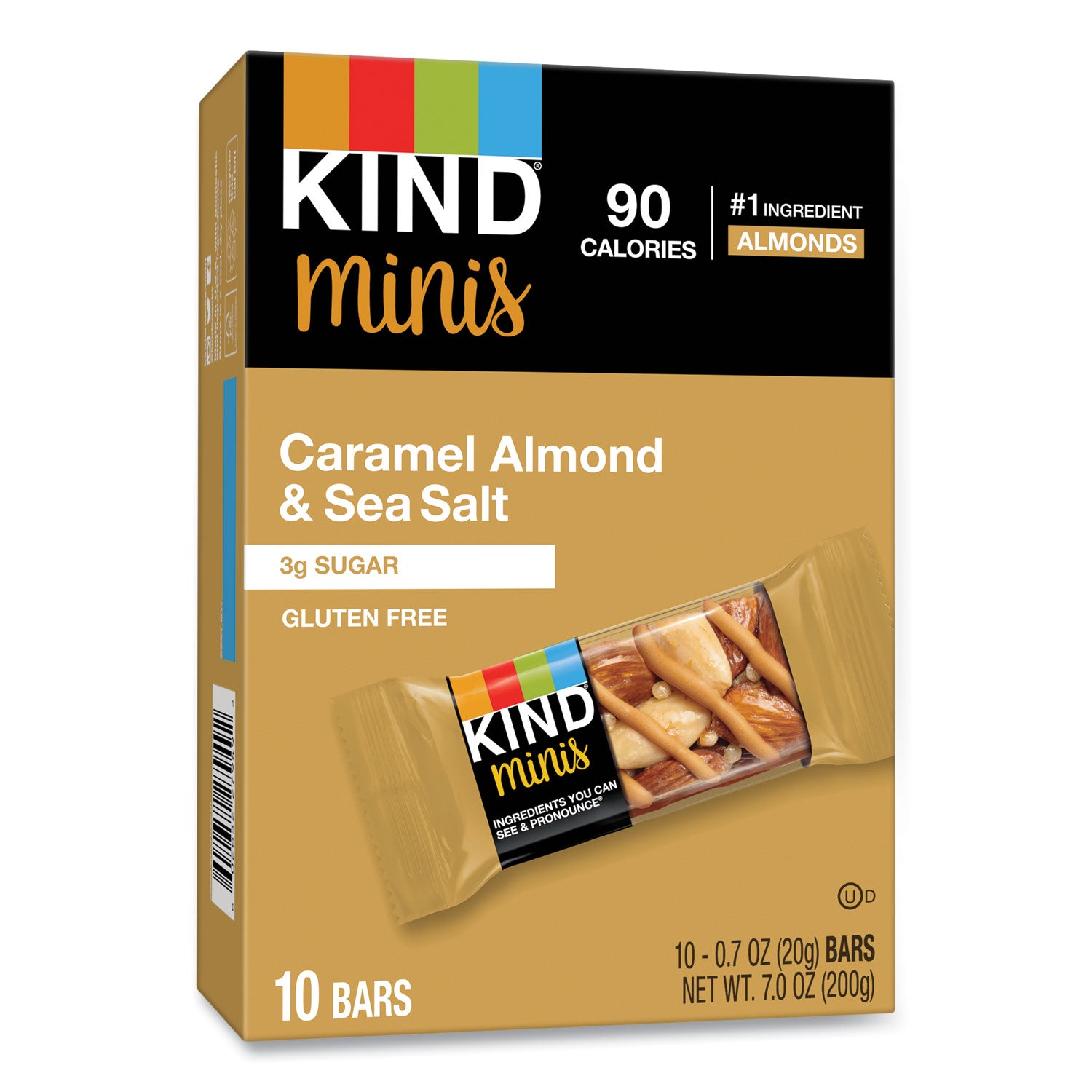 Minis, Caramel Almond Nuts/sea Salt, 0.7 Oz, 10/pack