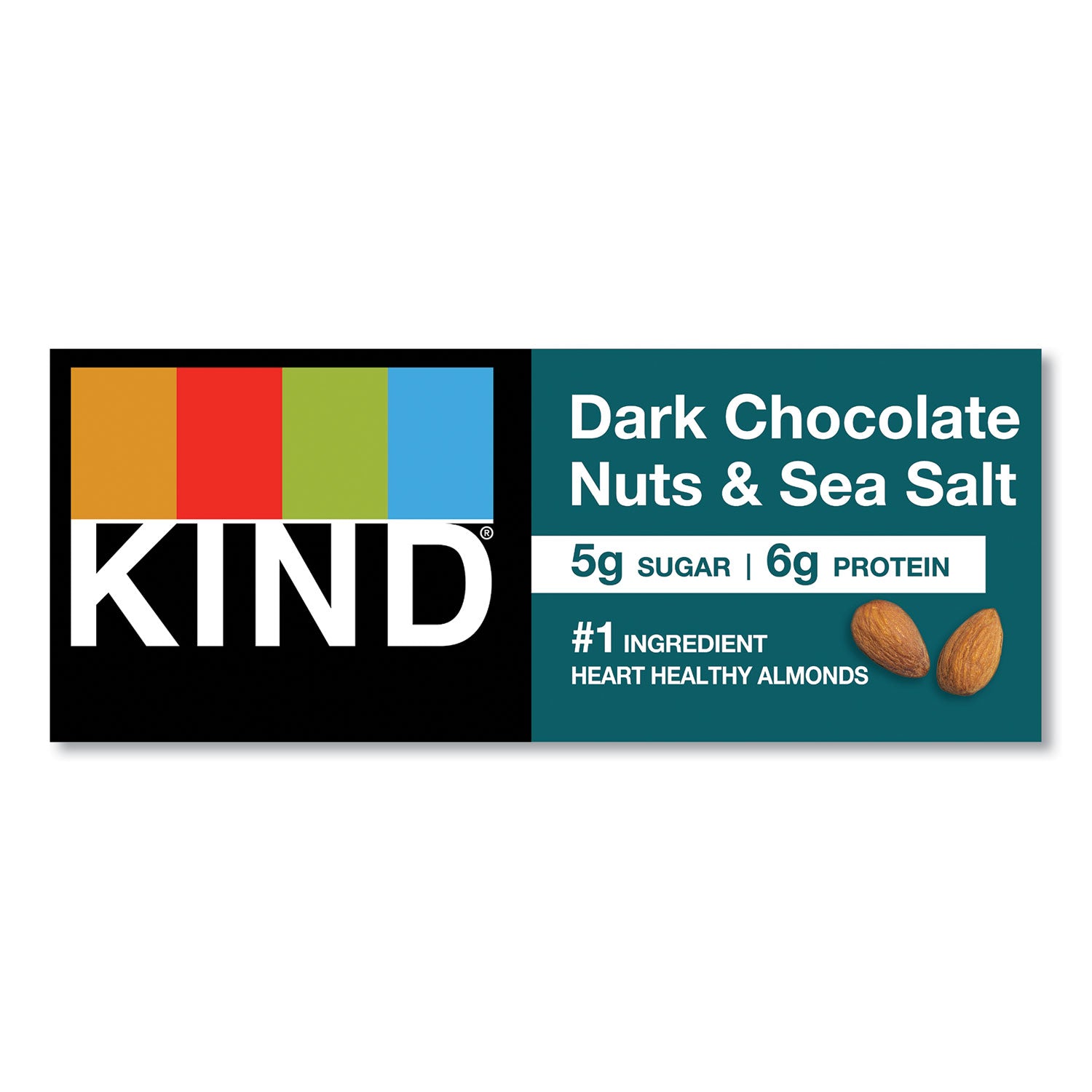 Gluten-free, Non-GMO, Sulfur dioxide-free, Trans Fat Free, Low Glycemic, Low Sodium - Dark Chocolate Nuts & Sea Salt - 1.20 lb - 12 / Box