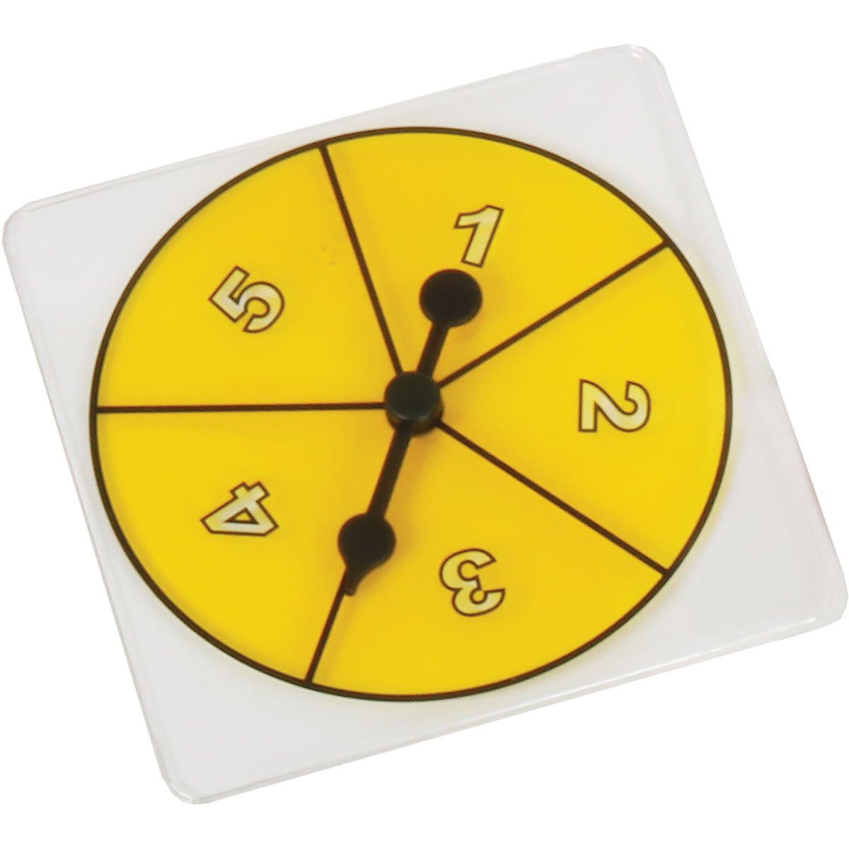 Transparent number spinners 1-5 each