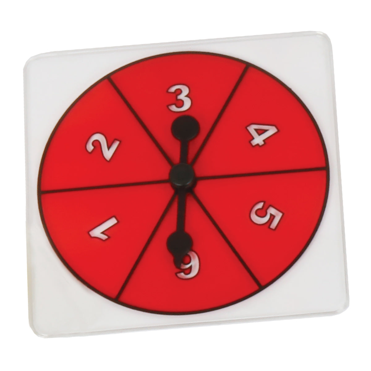 Transparent number spinners 1-6 each