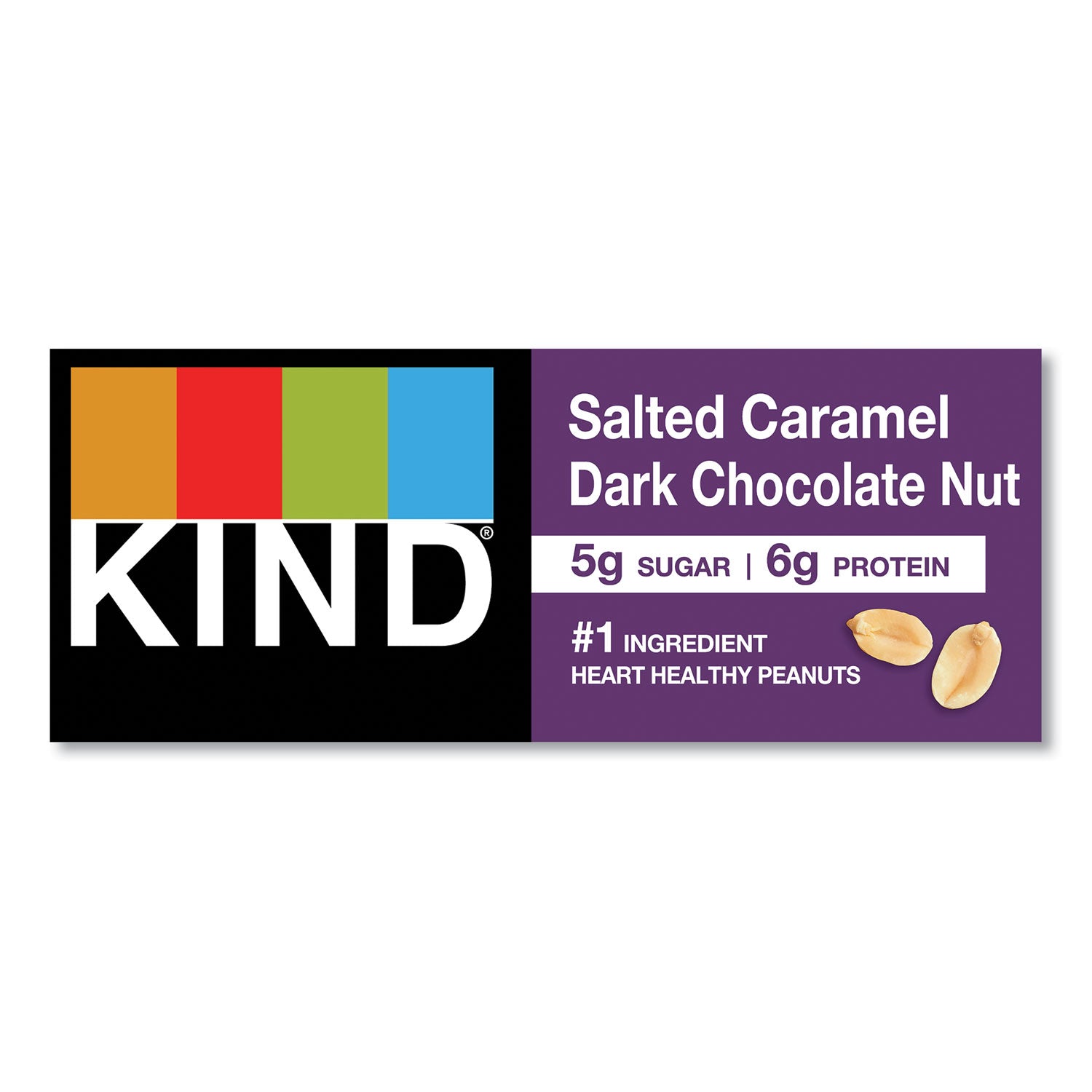 Gluten-free, Trans Fat Free, Sulfur dioxide-free, Low Sodium, No Artificial Flavor, Low Glycemic - Salted Caramel Dark Chocolate Nut - 1.40 oz - 12 / Box